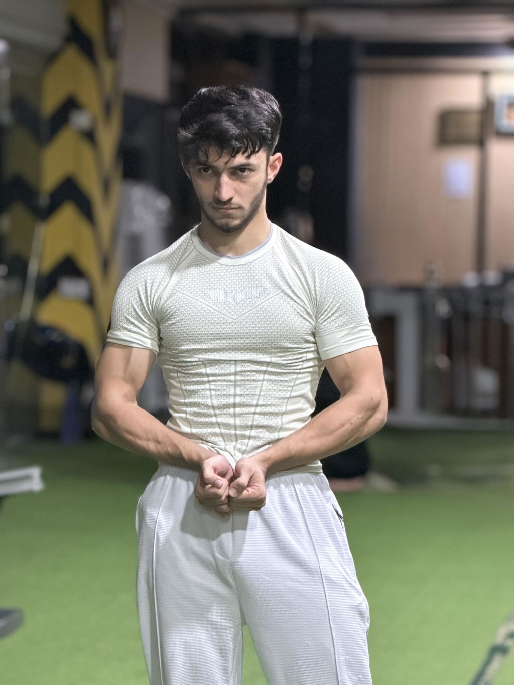 Batman Compression Tee – Off White