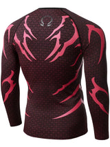 Divinity Doomtech Black Red Compression - Long Slevees