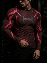 Divinity Doomtech Black Red Compression - Long Slevees