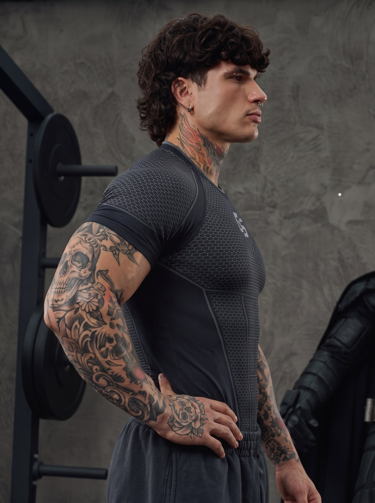 Batman Compression Tees Black
