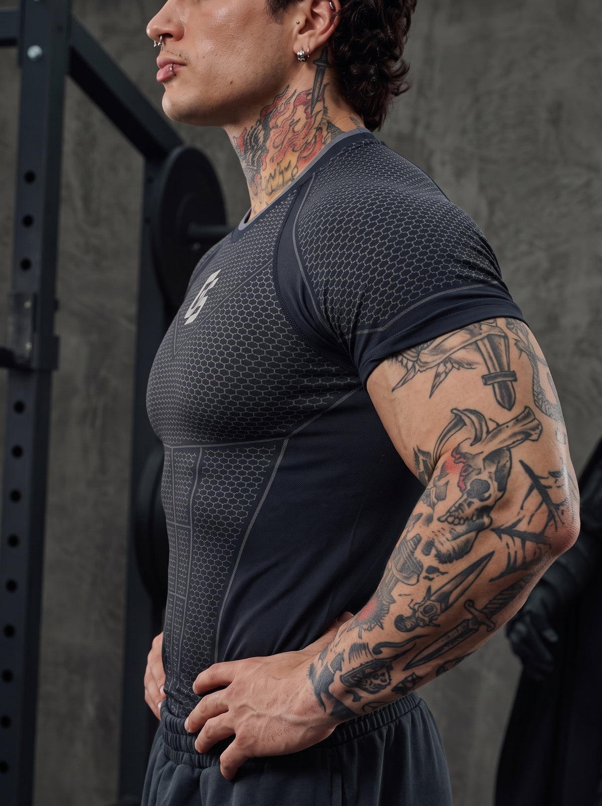 Batman Compression Tees Black