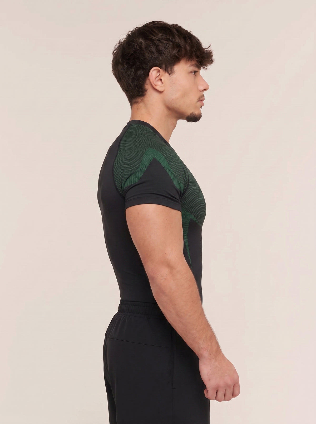 Onyx 5.0 Seamless T-Shirt Black/Lift Green