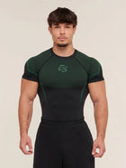 Onyx 5.0 Seamless T-Shirt Black/Lift Green