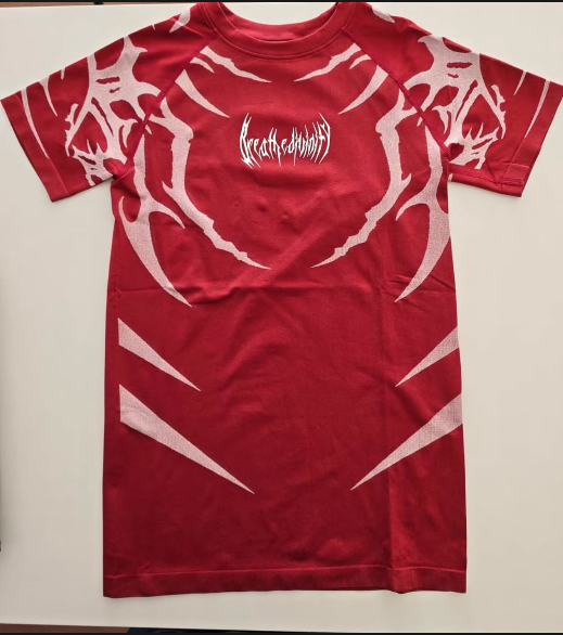 Divinity Doom tech Red White short sleeve compression